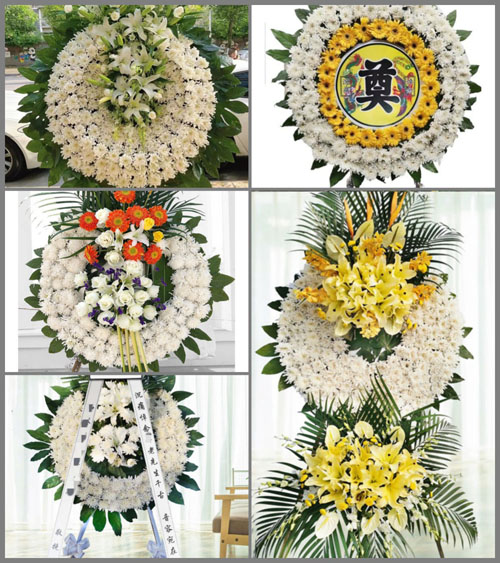 山东青岛平度市灰埠镇下王家村花圈速递